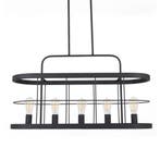 Industriële lampen Benson 5 hanglamp metaal zwart, Verzenden