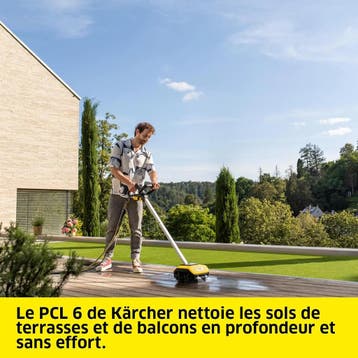 Kärcher PCL 6 terrasreiniger max. 10 bar 4 borstelwalsen, Ophalen of Verzenden, Nieuw