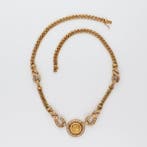 Collier avec pendentif - 18 carats Or jaune Diamant