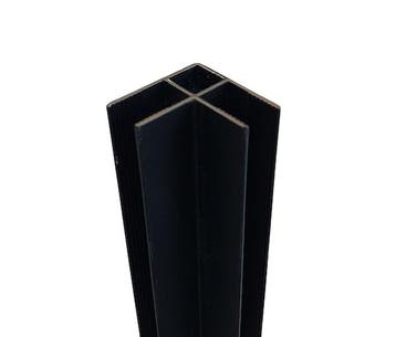 SALE - Hoekprofiel zwart 200 cm 10 mm - Mat zwart, Doe-het-zelf en Bouw, Ophalen of Verzenden, Nieuw