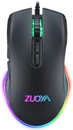 ElementKey M6 Bedrade USB Gaming Muis - RGB - Ergonomische, Verzenden