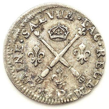 Frankrijk. Louis XIV (1643-1715). 5 Sols 1702-P, Dijon