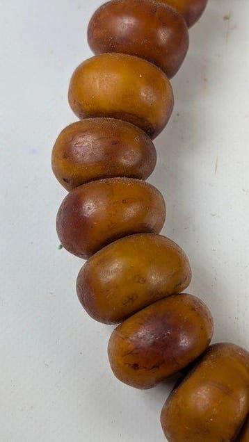 Ambre berbère vintage - Bakélite/Fénolharsen - Chaîne - fait