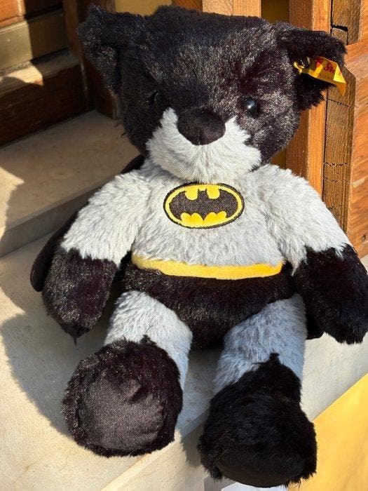 Steiff: Batman pluche, niet gelimiteerd, EAN 114212 - Pluche, Antiquités & Art, Antiquités | Jouets