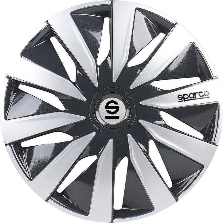 SPARCO Lazio Wieldoppen 14 inch - ABS grijs/zilver - set van, Autos : Divers, Accessoires de voiture, Envoi