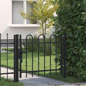 vidaXL Enkele deur hekpoort BOXTEL met hoepel bovenkant 100, Verzenden, Nieuw