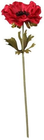 Anemoon Rood Zijdenbloem 37 cm per stuk, Nieuw