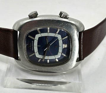 Jaeger LeCoultre - Stahlarmbanduhr Memovox (Wecker) GT -