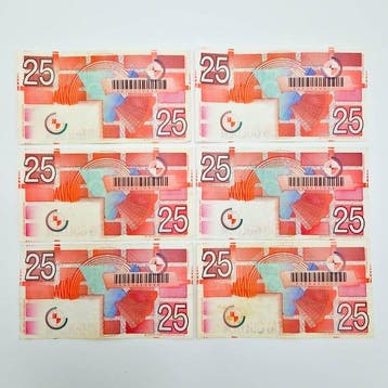 Nederland. - 6 x 25 Gulden - 1989 - PL71 (Zonder