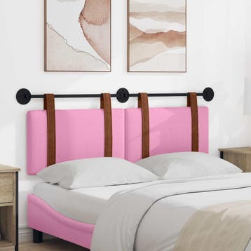 vidaXL Hangend hoofdbord Roze Antiek PU, Verzenden, Nieuw