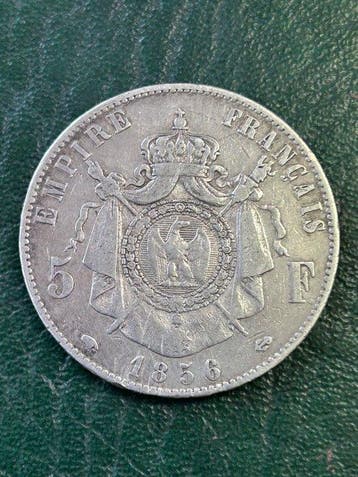 France. Napoléon III. 5 Francs 1856-A, Paris (Sans prix de