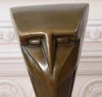 Statue, Uil 28.5 cm - 28.5 cm - Bronze, Marbre, Antiek en Kunst