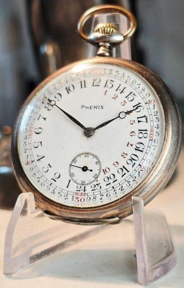 phenix - military 24-Hour World Time / Solar Compass Pocket