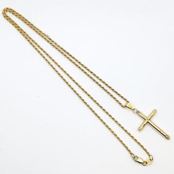 Collier avec pendentif - 18 carats Or jaune