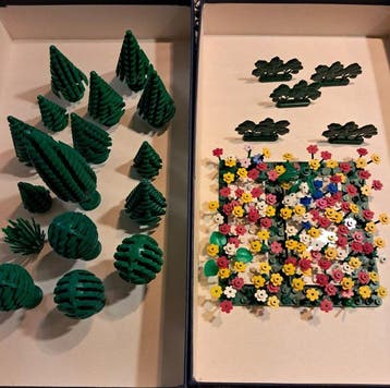 Lego Briques - City Town Wald , Bäume, Blumen, Garten