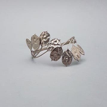 Art Nouveau, « Monnaie du Pape » argenté - Bracelet