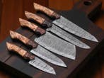 Keukenmes - Kitchen knife set - Onbekend - Staal, Hout -