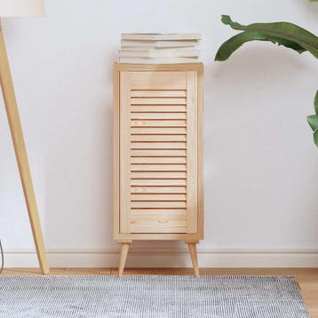 vidaXL Kastdeur met de deur Naturel 69 x 49,4 cm Massief, Verzenden, Nieuw