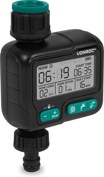 2dekans | VONROC Watertimer - Besproeiingscomputer -, Ophalen of Verzenden