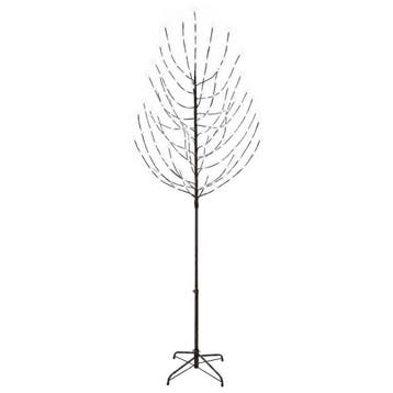 vidaXL LED kerstboom Zwart 240 cm Staal 220 LEDs, Verzenden