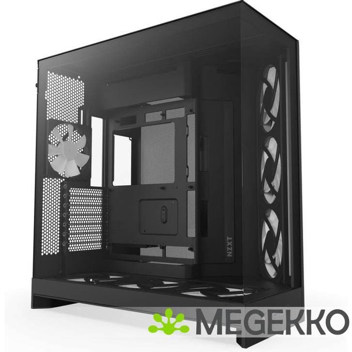NZXT H9 Flow RGB+ Black 2025, Computers en Software, Computerbehuizingen, Nieuw, Verzenden