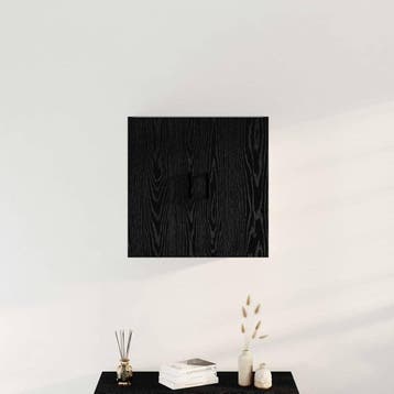 vidaXL Wandkast 60 x 31 x 60 cm Bewerkt hout Zwart Eiken, Verzenden, Nieuw