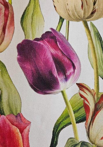 Nieuw! Stof Art Nouveau Realistisch Bloemmotief -