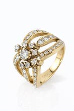 Bague - 18 carats Or jaune, Bague exclusive en or jaune 14, Bijoux, Sacs & Beauté, Bagues