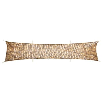 vidaXL Camouflagenet met opbergzak 706x140 cm zandkleurig, Verzenden