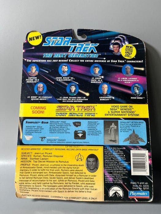 Star Trek: The Next Generation - Captain Picard (Romulan, Collections, Cinéma & Télévision