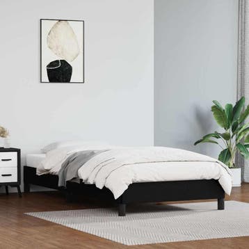 vidaXL Bedframe kunstleer zwart 90x200 cm, Verzenden