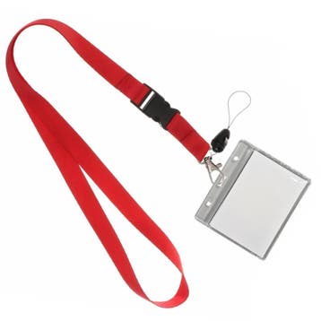 Fako Bijoux - Keycord + Badgehouder Plastic XL -, Verzenden