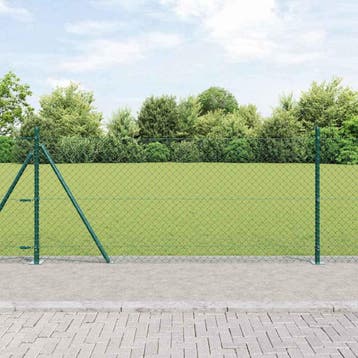 vidaXL gaashek met betonnen voetstuk 25 x 0,8 m PVC-Coated, Verzenden, Nieuw