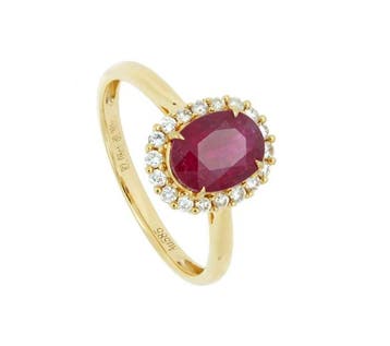 Zonder minimumprijs - Ring - 14 karaat Geel goud - 2.28ct.