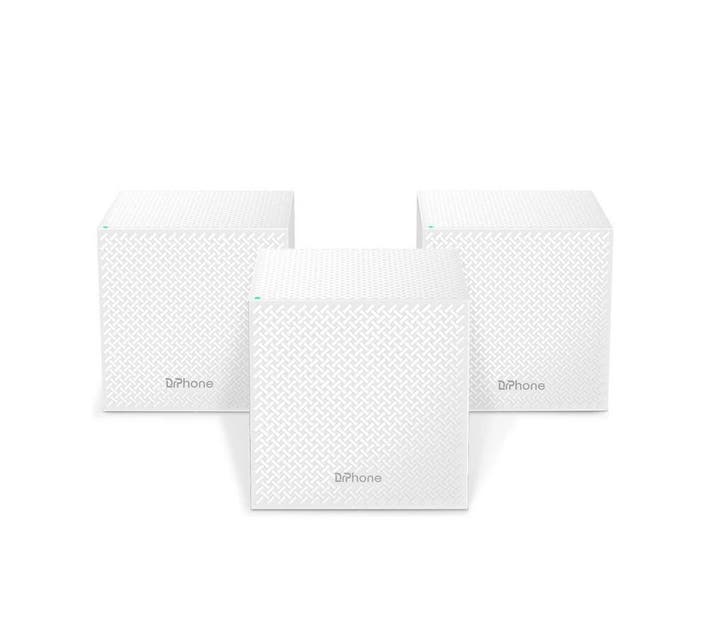 DrPhone NOVA2 – Mesh WiFi 6 - Router + 2x Satelliet - AC2100, Computers en Software, Routers en Modems, Nieuw, Verzenden