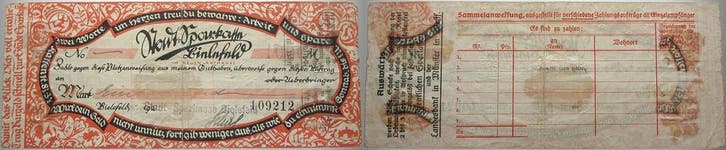 1000 Mark 1922-10-12 Notgeld der duitsen Inflation Bielef..., Postzegels en Munten, Munten | Nederland, Verzenden