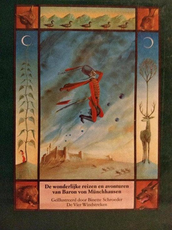 De wonderlijke reizen en avonturen van Baron von Munchhausen, Livres, Livres Autre, Envoi