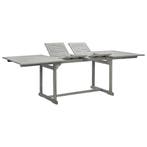 vidaXL Tuintafel (160-240)x100x75 cm massief acaciahout, Verzenden, Nieuw