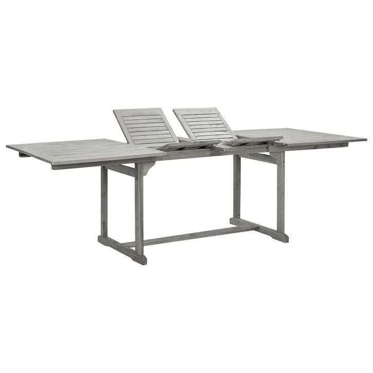 vidaXL Tuintafel (160-240)x100x75 cm massief acaciahout, Tuin en Terras, Tuintafels, Nieuw, Verzenden