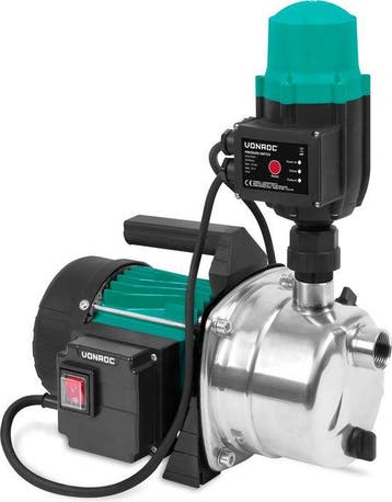 2dekans | VONROC Hydrofoorpomp – Automatische Waterpomp –, Doe-het-zelf en Bouw, Ophalen of Verzenden, Nieuw