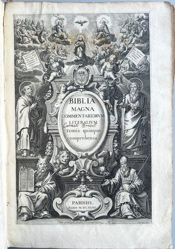 Biblia Magna Commentariorum Literalium - 1643, Antiek en Kunst