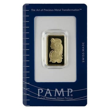 10 gram - Goud .999 - PAMP, Switzerland, 10 grams 9999 Gold