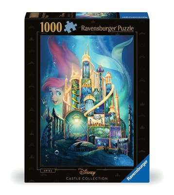 Disney Kastelen De Kleine Zeemeermin Ariel Puzzel (1000 stuk, Verzamelen, Disney, Ophalen of Verzenden, Nieuw