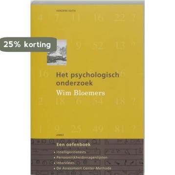 Het psychologisch onderzoek 9789026318801 Wim Bloemers, Boeken, Verzenden, Gelezen, Wim Bloemers