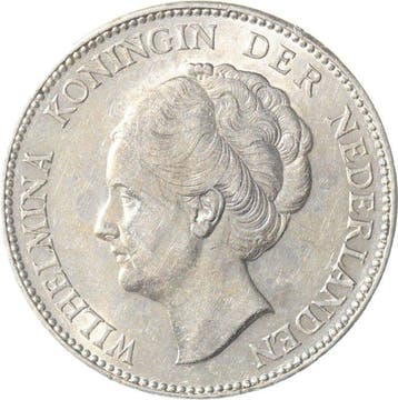 Nederland. Wilhelmina. 1 Gulden 1929 KWALITEIT (Zonder