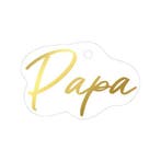 10x Cadeaulabel PAPA goudfolie (Per 10 Stuks, Cadeaulabels), Ophalen of Verzenden