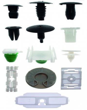 Bgs Technic Assortiment kunststof bekledingclips, 255 st, Verzenden
