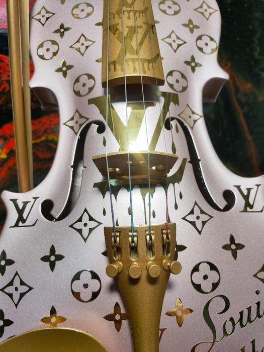 fp pop art - Louis vuitton violon et Capsule Pink Old, Antiquités & Art, Art | Peinture | Moderne