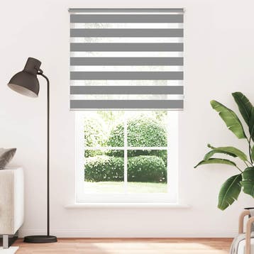 vidaXL Zebra rolgordijn 120,9 x 230 cm stofbreedte 116,7 cm, Huis en Inrichting, Verzenden, Nieuw