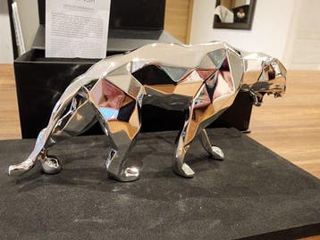 Richard Orlinski (1966) - Panther Spirit Silver Edition, Antiek en Kunst